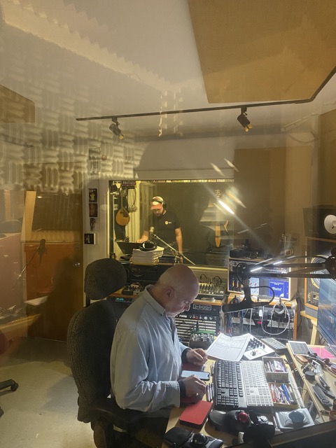 Recording session with Gantt Kushner at Gizmo, Silver Spring MD
