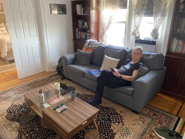 Terry at home in Yonkers
