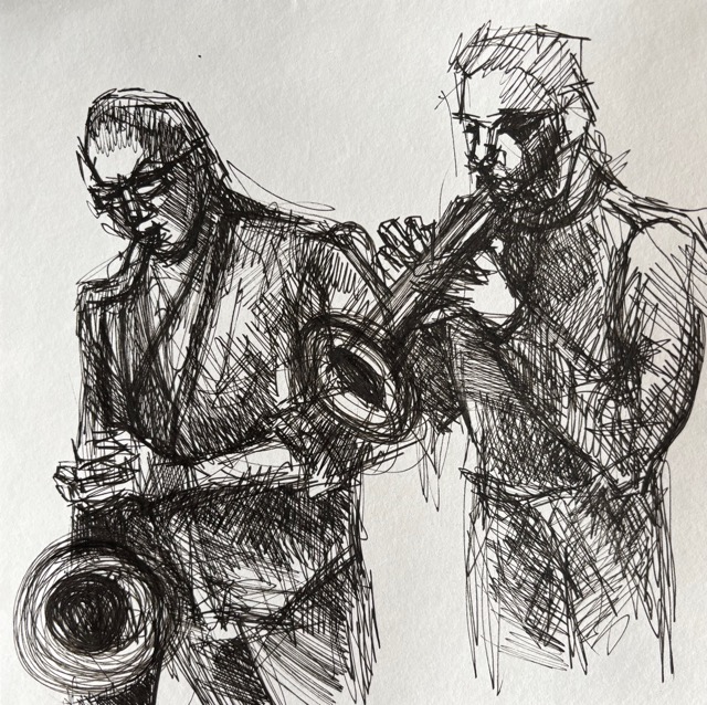 PF and JK sketch by Anna Demovidova